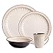 Zestaw zastawy stołowej, porcelanowe talerze i miski, zestaw naczyń z kamionki, europejska seria retro reliefowa, talerz obiadowy, talerz deserowy, miska do sałatki, kubek, dla 8 osób (32 szt.)