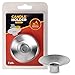 Ner Mitzvah Reusable Metal Candlestick Liners and Drip Guards - Small Nickel Plated Candle Holder Protector Bobeches - Silver - 2 Pack