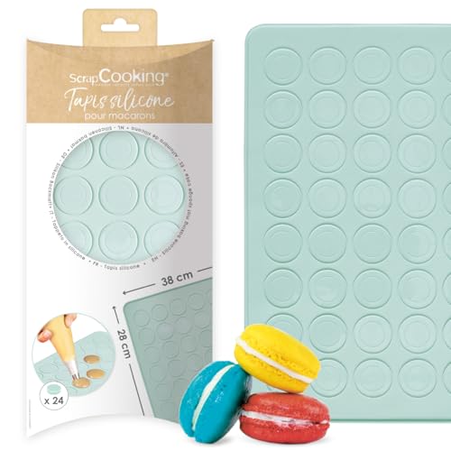 Scrapcooking 3170 Tapis pour Macarons Silicone Rose 30 x 40 cm