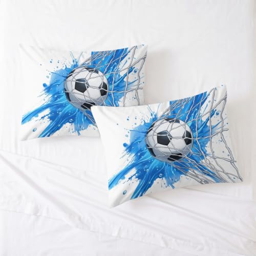 Housse de couette foot imprimée 3D avec microfibre douce - 6