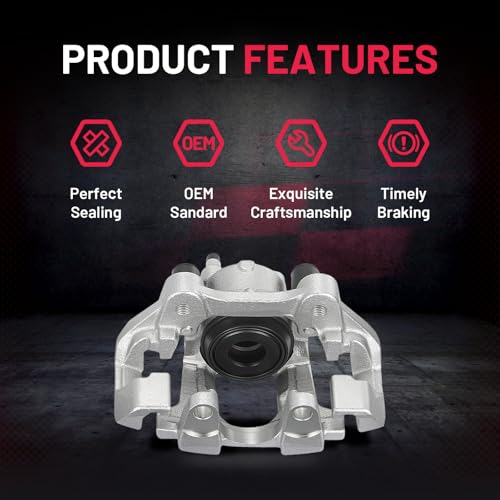 Image of BDFHYK 18-B5300 18-B5301 Rear Disc Brake Caliper Assembly Compatible with Dodge Durango 2011-2020 3.6L 5.7L V6 V8, Compatible with Jeep Grand Cherokee 2011-2020 3.0L 3.6L 5.7L V6 V8 2pcs
