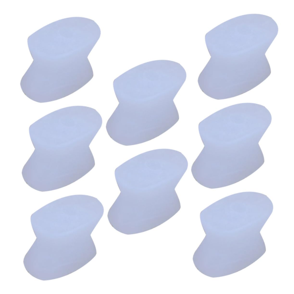 KALLORY 1set Foot Lightweight Orthotic Separator Comfortable and Breathable Design for Overlapping Fits Shoe Styles 8pcs