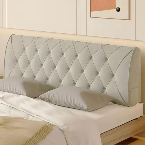 NINGXUE Funda de cabecera para Cama Individual, Doble o King Size, Funda de Almohada Corta de Felpa para cabecera de Cama, de Madera, Cuero o Hierro, Protector a Prueba de Polvo, Lavable (180 x 58 x