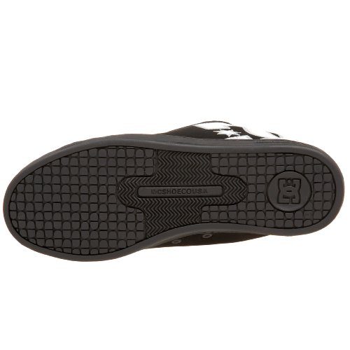 DC Shoes DC Men's Court Graffik Sneaker,Black/White/M.Silver,11 M, 11 M US