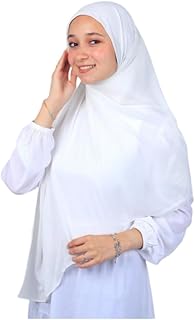 سكارف شيفون كريب، 1.5 × 1.5 م، خمار للنساء، لون سادة، خفيف الوزن