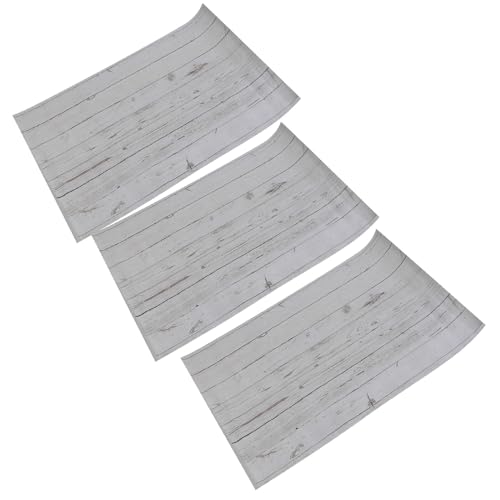 HOLIDYOYO 3 Piezas Papel de Fondo Fotográfico Doble Cara Madera y Mármol Blanco Resistente al Agua Reutilizable para Sesiones de Fotos de Joyería Cosméticos y Alimentos Fondo de Mesa