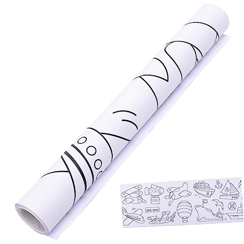 Gogogmee Drawing Paper Roll DIY Graffiti Art Paper for Reusable Wall Friendly Coloring Roll for Creative Play and Parent Activities Compatible with All Drawing Tools