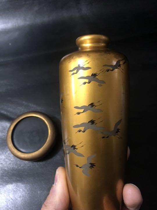 Amazon.co.jp: 極上品蔵から出てきた謎の黄金の蒔絵壺蒔絵壷骨董品古 