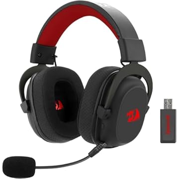 Headtset Gamer Redragon Zeus Pro, Surround 7.1, Cabo USB-C Removível, Wireless, c/Microfone, Preto - H510-PRO