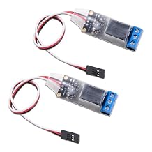 ZORZA 2Pcs High Voltage 20A DC 5V-12V PWM Switch Controller for Spotlight Strobe Light & Buzzer RC Relay Control Electronic Light Controller for RC Airplane Models