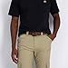 Dickies Men's Dickies Mens 1 1/2 In. Leather Belt With Two Row Stitch, tan, 38