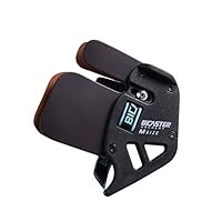 BICASTER Fingerschutz für Bogenschießen, echtes Leder, rechts, Schwarz, Größe M