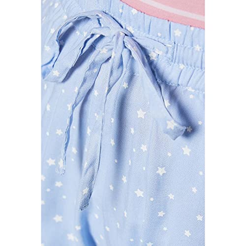 Image of INSENSE by Shoppers Stop Printed Rayon Full Length Womens Night Wear Pyjamas