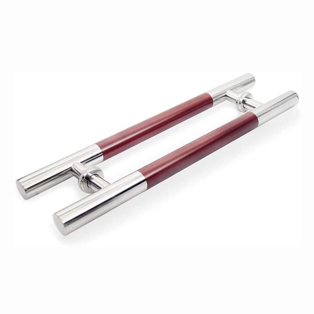 Poignées de porte en verre élégantes en acier inoxydable durable 600x400mm