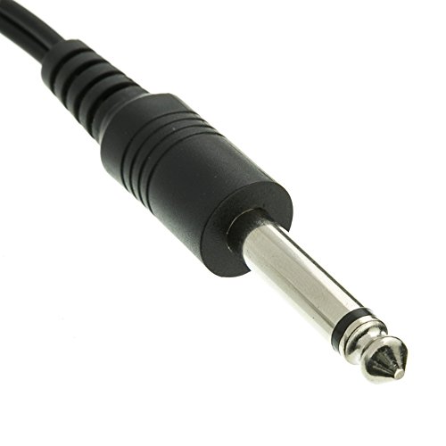 CableWholesale Adaptador Mono 1/4 pulg a RCA Dual 6 pulg miniatura 3