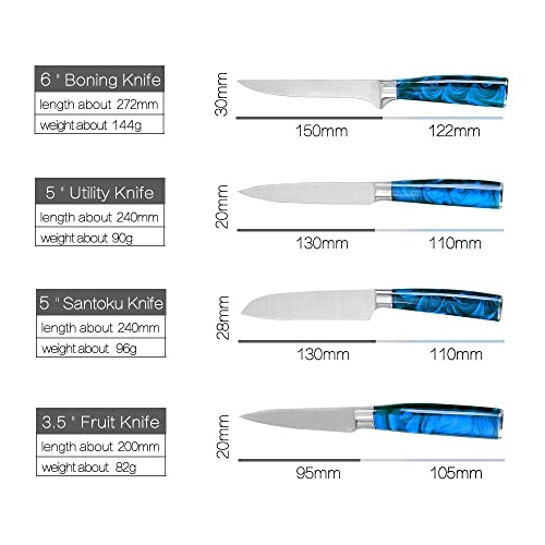 Set Cuchillos Cocina 10 Piezas Acero Inox Base miniatura 4