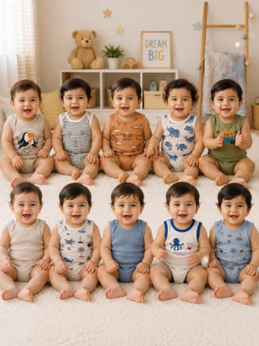 Image of TuddyBuddy 100% Cotton Romper /Bodysuit for Baby Boys