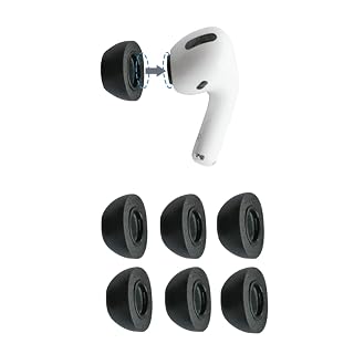 Comply Memory Foam Replacement Earbud Tips for Apple AirPods Pro 1 & 2 | Ultimate Comfort, Secure Fit, Superior Noise Isolation | Anti Slip, Prevent From Falling Out | Black, Large (3 Pairs) - Amazon product rated Grade A