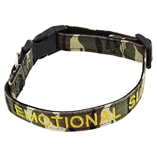 Mondo Medical Emotional Support Service Dog Collar - 15.5 to 20in Camo Medium Dog Collar for Medium Sized Dogs