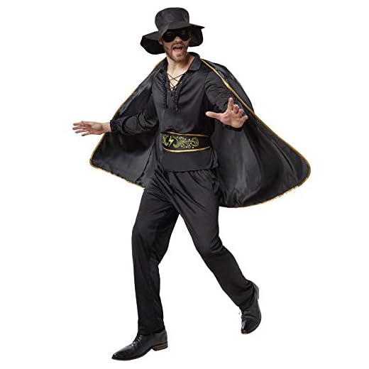 dressforfun 900531- Disfraz de Hombre Zorro, Traje de El Zorro Negro (XXL | No. 302664)
