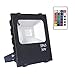 Produktbild 30W LED strahler RGB mit fernbedienung - farbwechselhafte 4 Modi 16 Farben LED Fluter - Flutlichtstrahler wasserdicht IP66 Aluminium - für Garten, Sportplatz oder Hotel (30W RGB)