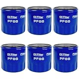 6PCS PF66 Oil Filter Compatible with Chevy Silverado/GMC/Cadillac/Buick Enclave Replace PF66F