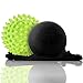 Produktbild sport2people - Massageball -Set, 2er-Packung  Lacrosse Ball - und Igelball für Ihre vollständige Entspannung und Erholung  aus Naturkautschuk  weich und angenehm zu berühren (Small)