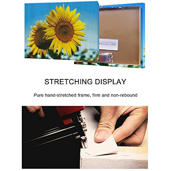 HUUG Fai da te pittura con diamanti - 5D Diamond Art trapano completo gatto strass ricamo arte kit artigianato per parete decorazione casa 16 x 20 pollici (con cornice), A, quadrato