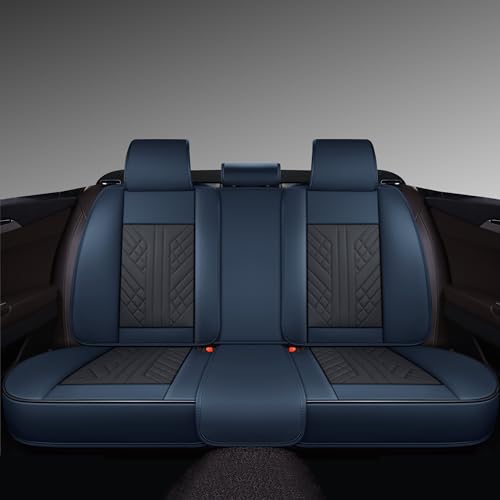 Image of GXT Bench Seat Cover, Premium Faux Leather Bench Seat Covers for Trucks - Universal Fit for Most Sedans SUV Pick-up Truck, Durable for Long Lasting Protection(Blue and Black)