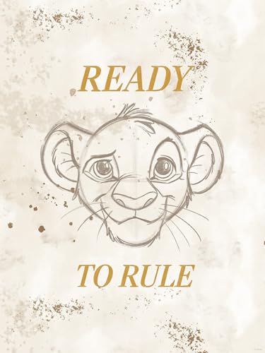 Komar Wandbild- Disney The Lion King Ready to Rule - Größe 30 x 40 cm - Poster, Kinderzimmer, Dekoration - gerollt ohne Rahmen