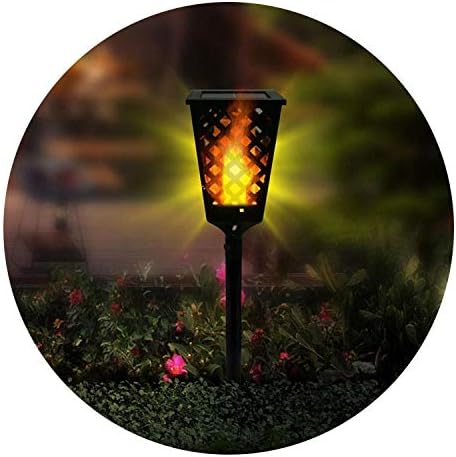NK-STORE's Waterproof Dancing Tiki Light Path Dancing Flame Courtyard Lamp Tiki Light Torch Outdoor Solar LED Road Garden Light for Outdoor, Garden, Walkway (1)