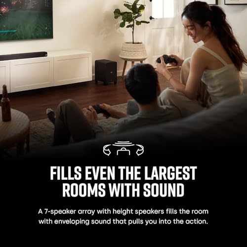 Polk Audio Signa S4 TV Sound Bar with Subwoofer - Dolby Atmos Audio VoiceAdjust & BassAdjust Technology, HDMI eARC, Wireless Subwoofer works with 8K, 4K, & HD TVs, Bluetooth, Wireless Streaming - Image 4