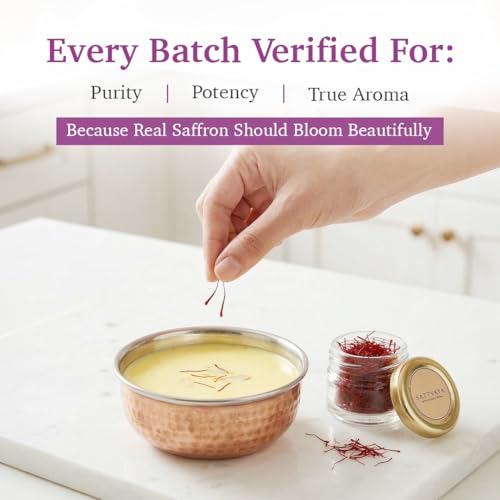 Image of Sattvaya Premium Organic Saffron 1g | 100% Pure Natural Kashmiri Kesar | Chemical-Free, Preservative-Free, Lab-Tested | Rich Aroma & Color | Ideal for Cooking, Milk, Sweets, Skin & Health