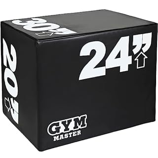 GYM MASTER High Density Foam Plyo Jump Boxes - 20" x 24" x 30"