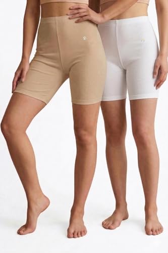 Image of Van Heusen Women's Cotton Shorties | Soft Cotton Stretch| No-Marks Waistband | Inner Elastic | Breathable Fabric | Keeps You Dry & Fresh | All-Day Comfort | Solid Colors | Style 11115 | Available in Pack of 1 & 2
