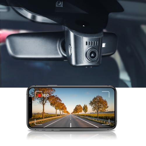 Fitcamx 4K Dash Cam Adapts for Audi 2019 2020 2021 2022 2023 2024 A4 A6 Allroad A3 A5 Q5 S4 S6 Q7 A8 S8 TT A7 S5 Q3 S3 S7 RS3 RS5 RS6 e-tron (Model A), 2160P Video WiFi, OEM Look, Parking Mode, 64GB