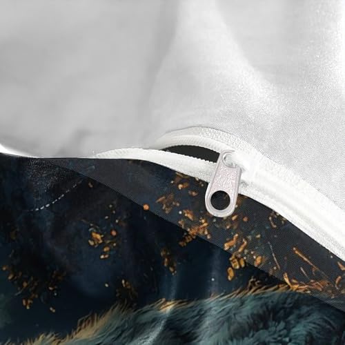 Parure de lit grenouille imprimée 3D en microfibre premium luxe - 8
