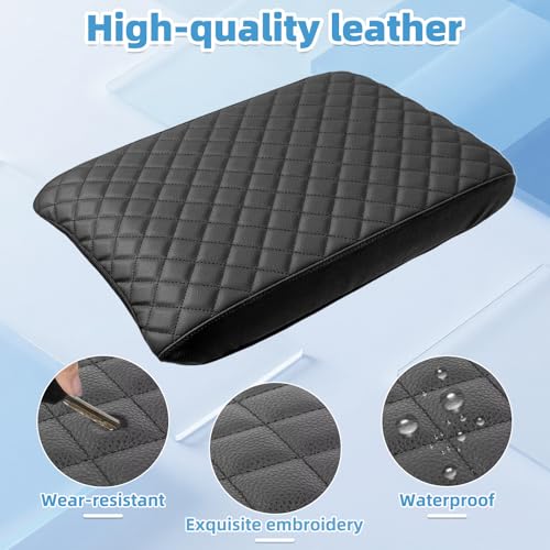 Image of Center Console Armrest Cover for Honda Pilot 2023 2024 2025 & Ridgeline 2024 2025 & Passport 2024 2025 2026 Fully Covered Anti-Scratch Protector Interior Accessories