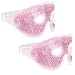 Navaris 2x Masque Gel - Poche Compresse Chaud et Froid - Lot 2x Masque Visage Patch Gel Compresse Chaud Froid Frigo Congélateur Micro-ondes