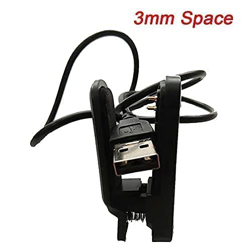 Image of New B-11 Universal Clip Sm Art Wa tch Charging Cabl-e 2 Pins Cab-le, Sm Art Wa tch Charger for W26, W26plus, T500, T55, Noise Colour Fit Pro 4 3 2 and All 2 Pin Sm Art Watch(Black, Charge Only)