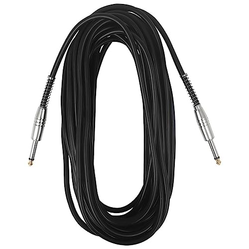 Câble Jack Guitare Électrique 10m Connecteur Audio Mâle Ampli Guitare et Pédale Effet Électrique