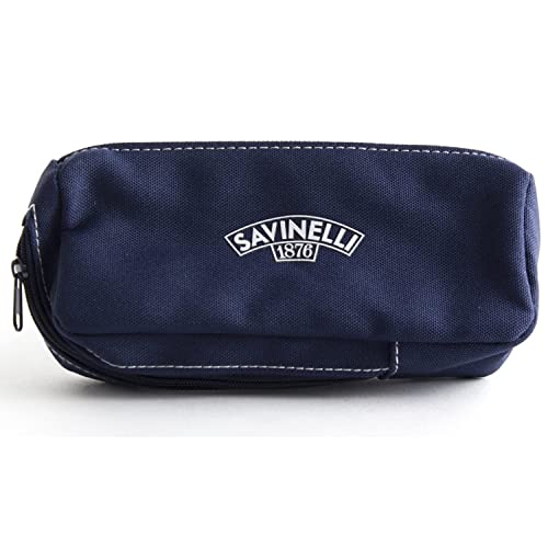 Sac à pipe et tabac Savinelli tissu bleu pochette pochette