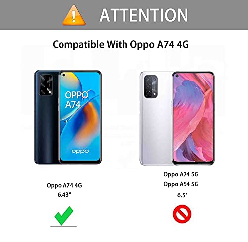 GOKEN Cover per Oppo A74 4G, Silicone TPU