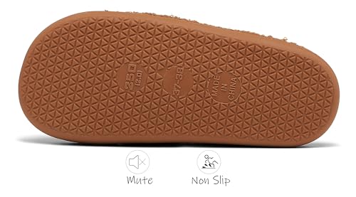 INMINPIN Women Men Ball Sports Slippers Soft Curly Plush House Shoes Cozy Bedroom Slippers Indoor Outdoor with Non Slip Sole for Sports Fan4