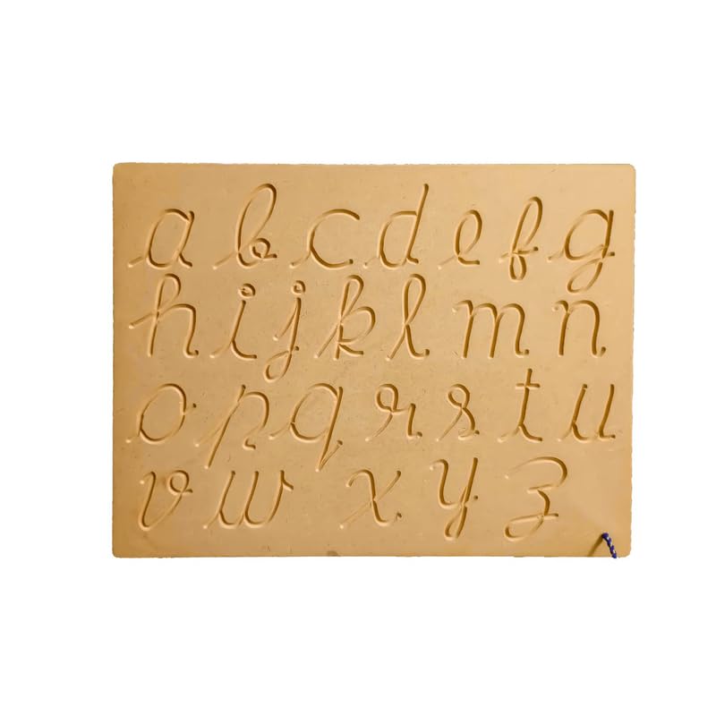 RCW Montessori Wooden Small Cursive Letter Alphabet Tracing Board | Tracing Letters for Kids Ages 3-5 | Toddler Writing Tools for Beginners | Wood Letter Tracing Board | Learning to Write (B0CY26WC4C) Amazon Price History, Amazon Price Tracker