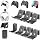 OIVO Controller &amp; Headset Wall Mount Holder Stand, Foldable Headphone Stand, Gaming Controller Ho...