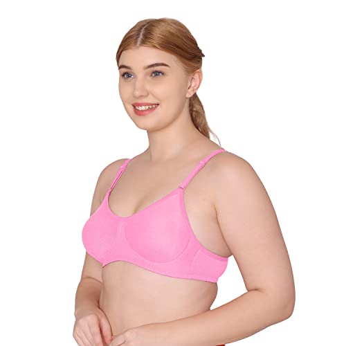 Image of Tweens - Non Padded Cotton Rich Bra - Concealer Side Shaper - Cotton Rich Fabric - Full Coverage, Multiway Straps, Wirefree, Seamless T-Shirt Bra
