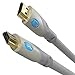 PlugLug High Speed HDMI Cable with ARC Ethernet (10ft) Newest Standard - Supports 4K, 1080p, 3D, Audio Return, Full HD and Ultra HD - Grey