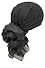 Produktbild Deresina Headwear Frauenalltags Weiche Quadratisch Kopftücher (Black)