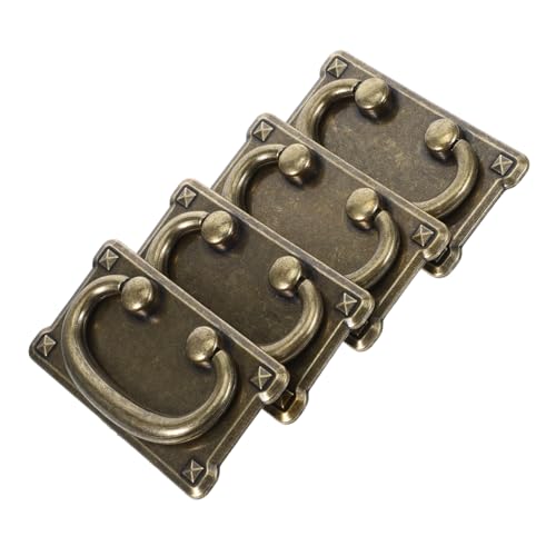 BUGUUYO 4 Piezas Herrajes Para Muebles Manijas De Puerta Manija De La Puerta Gabinetes De Cocina Decoración Retro Manijas Doradas Para Gabinetes Perillas Doradas Para Gabinetes